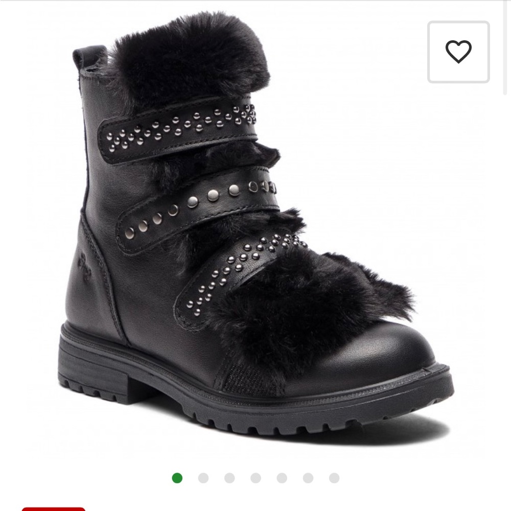 Primigi girls genuine leather black ankle boot,size 4 to 4.5 kids,  sz 37 euro